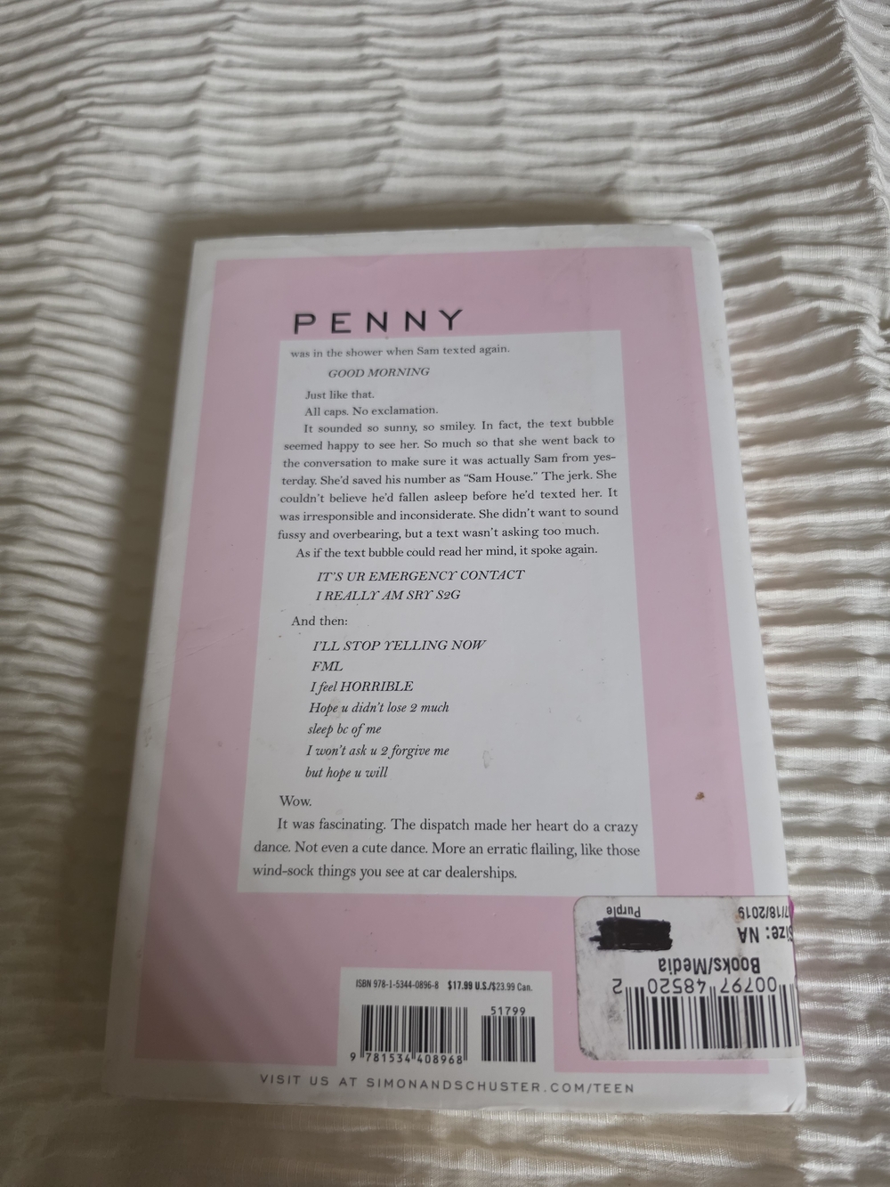 Emergency Contact by Mary H.K. Choi - Pink & Black Cover Good Condition YA - Picture 2 of 3